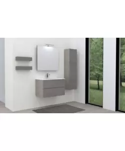 Mobile bagno "canaletto" cemento caldo, 80 cm